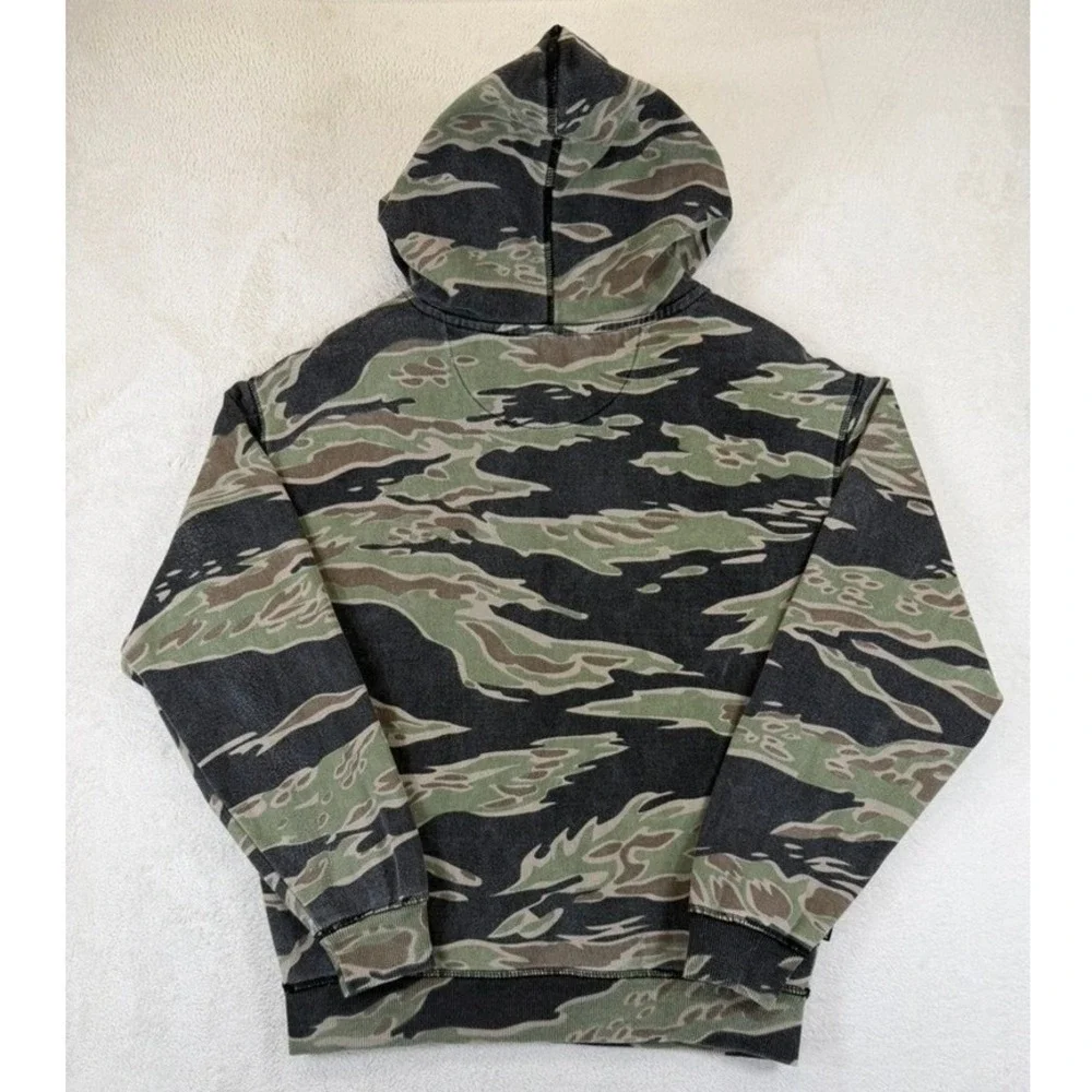 Primitive Skateboarding‎ Tiger Camo Hoodie Small Green Black Pullover Sweatshirt